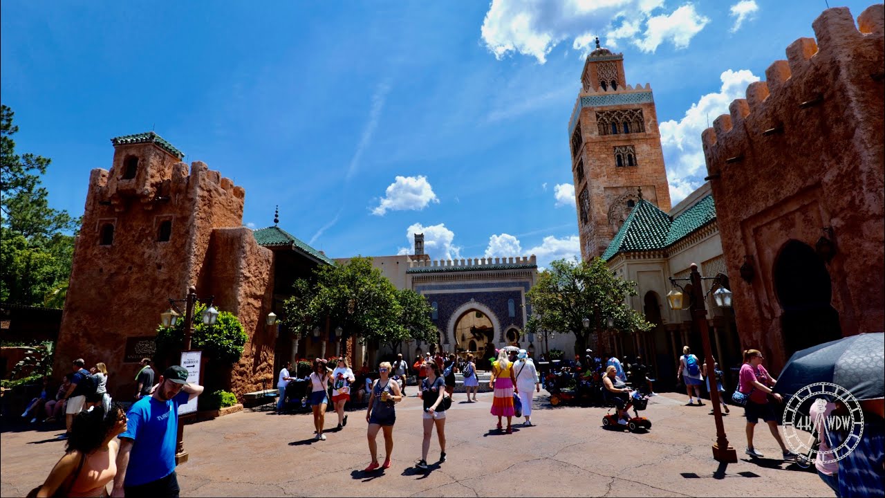 EPCOT World Showcase Morocco Pavilion Tour in 4K | Walt Disney World Orlando Florida May 2022