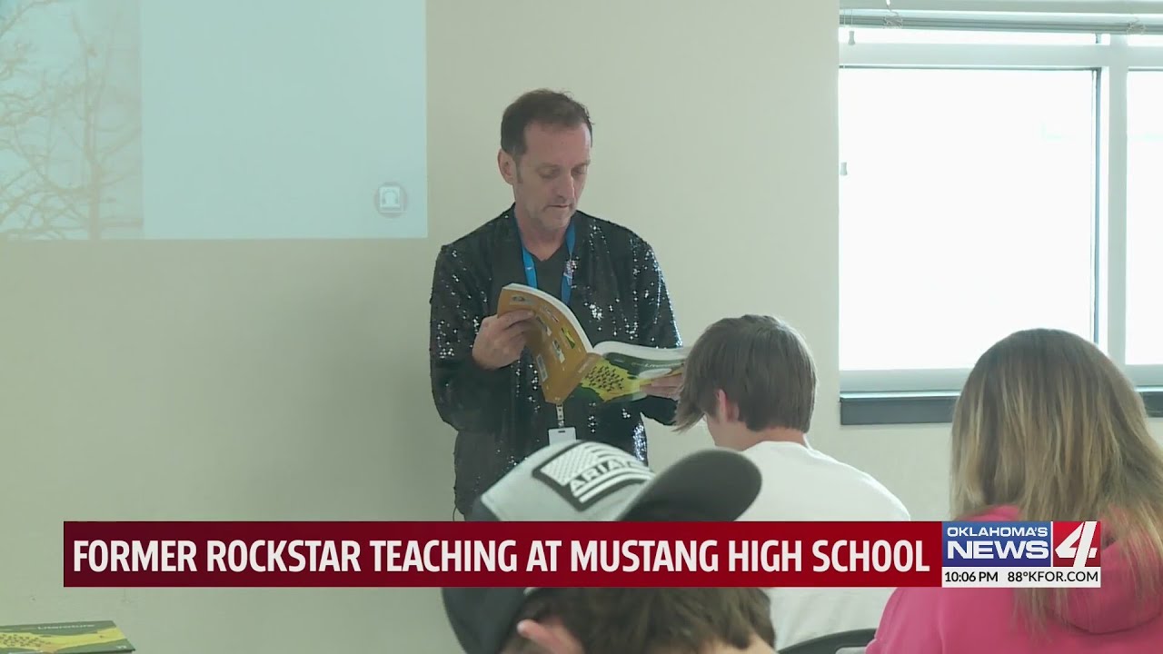 Former rock star teaching at Mustang High School