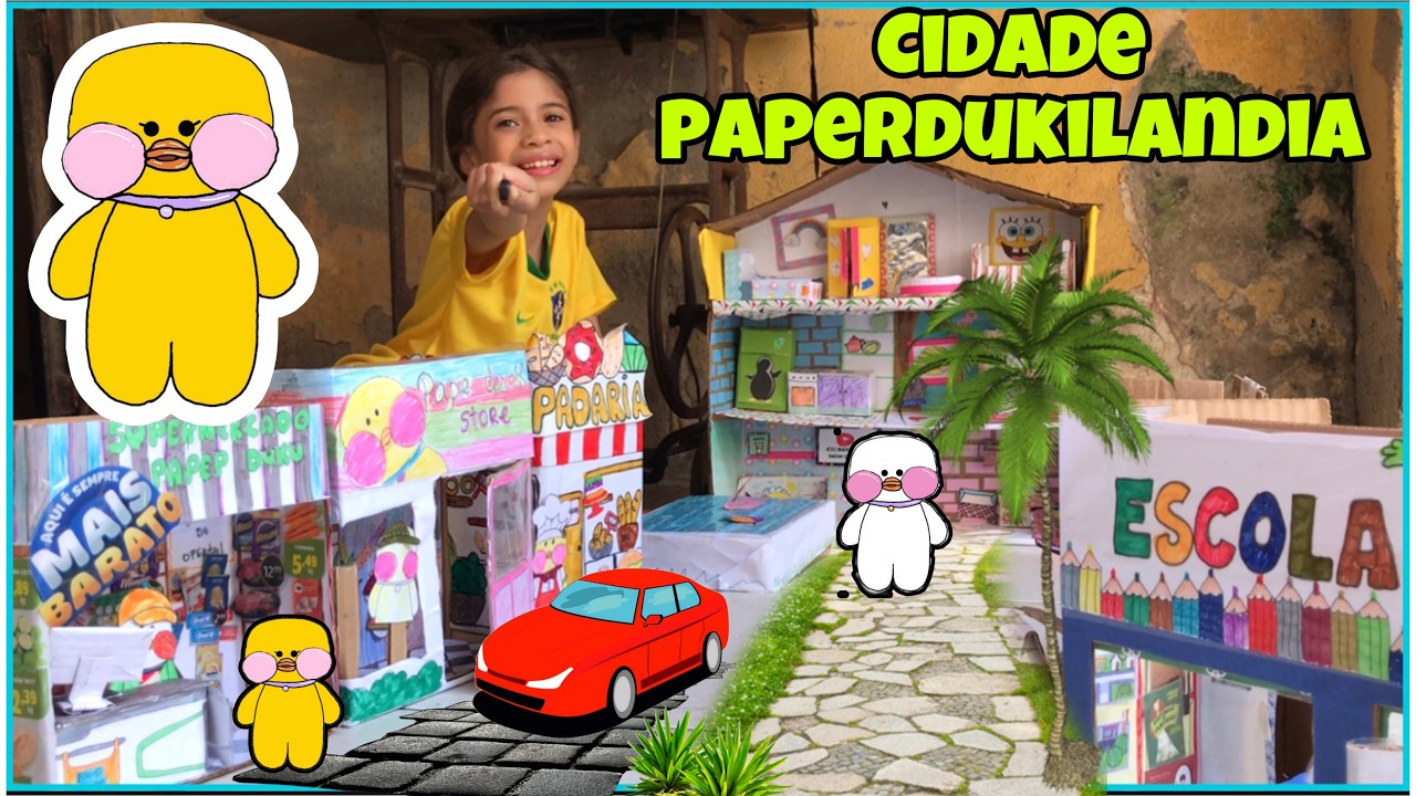 FIZEMOS A CIDADE PAPERDUKIlANDIA PARA O PAPER DUCK PATO VIRAL  DO TIKTOK