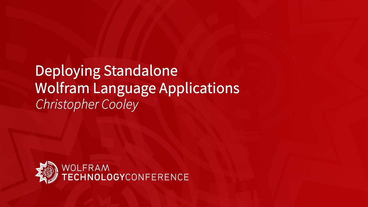 Deploying Standalone Wolfram Language Applications