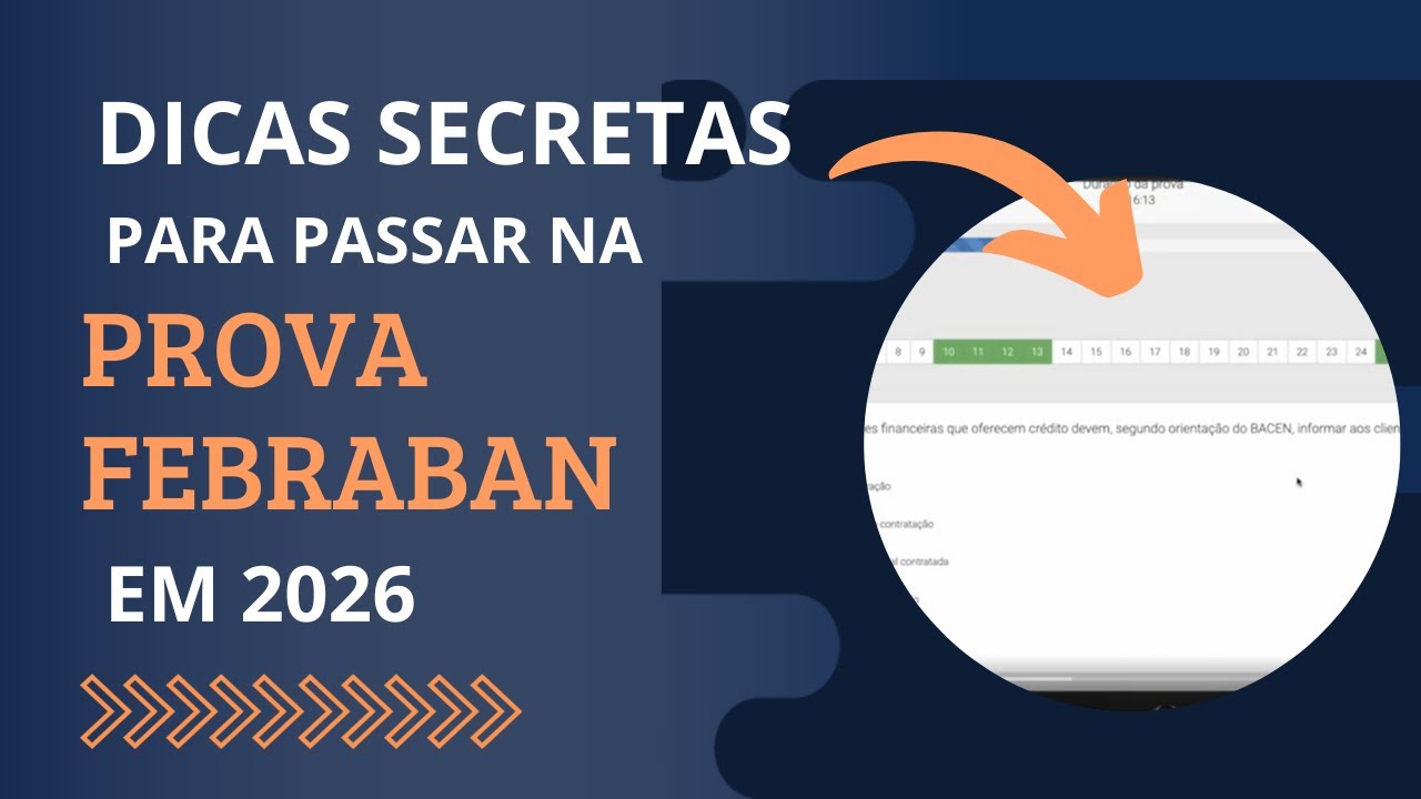 As dicas matadoras para ser aprovado na prova FEBRABAN para correspondente bancário em 2026 #corban