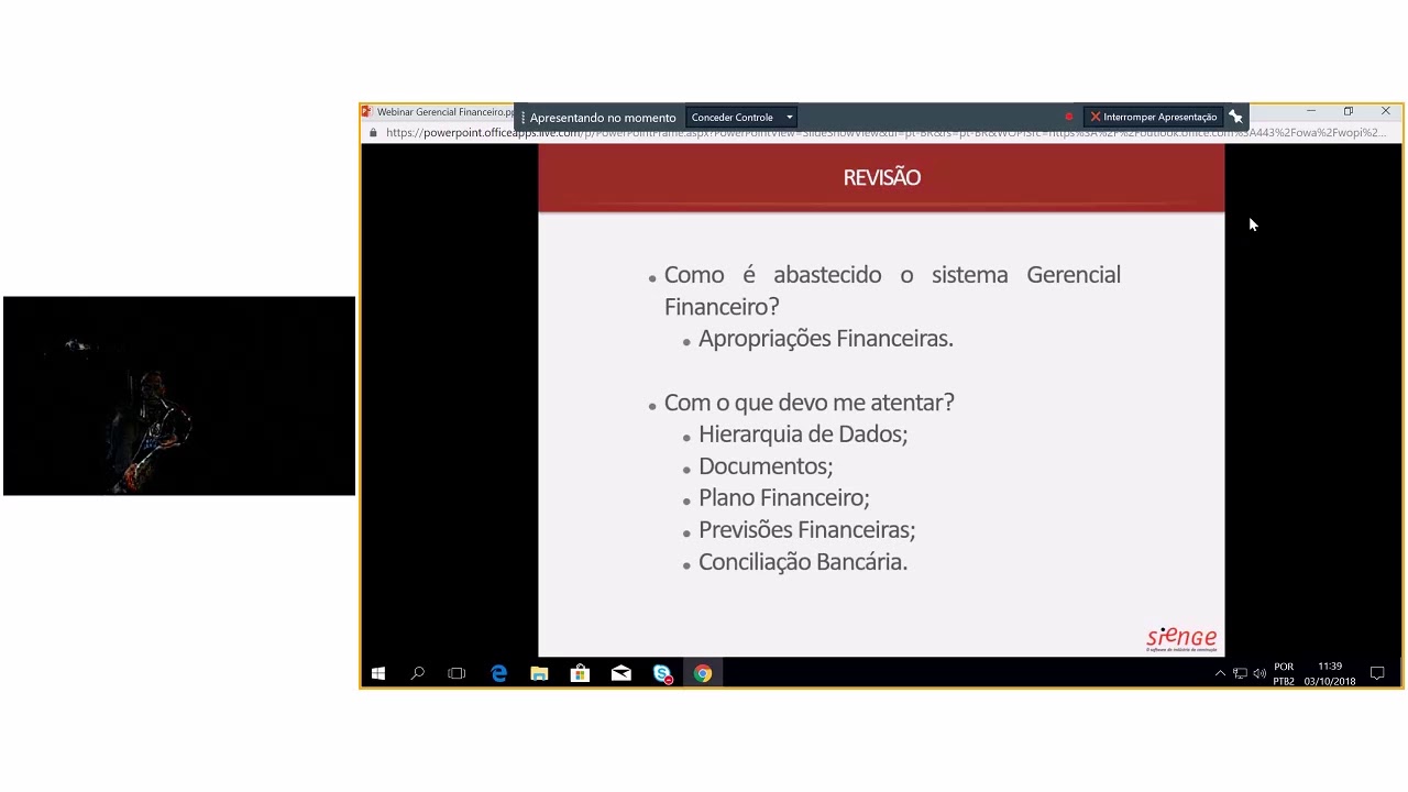 Palestra Sienge - Gerencial Financeiro Intermediário
