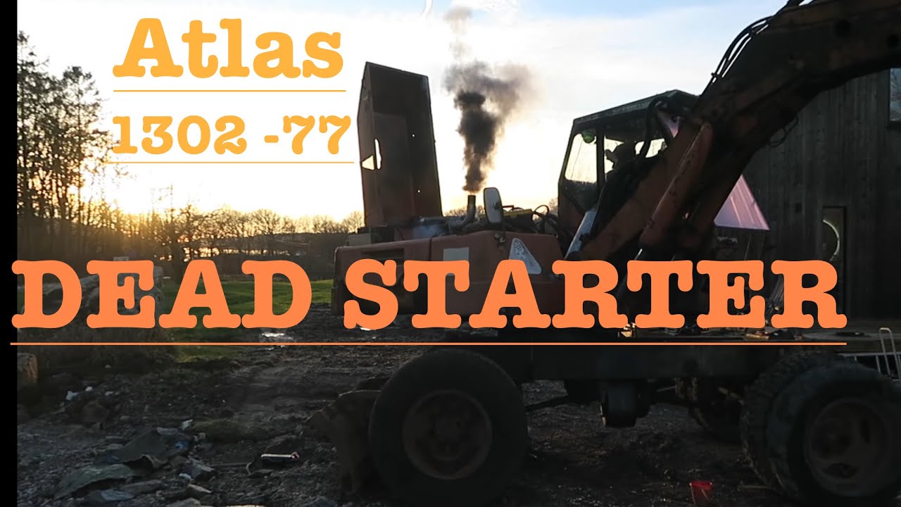 Excavator Won’t Start – Fixing a Dead Starter on a 1977 Atlas 1302