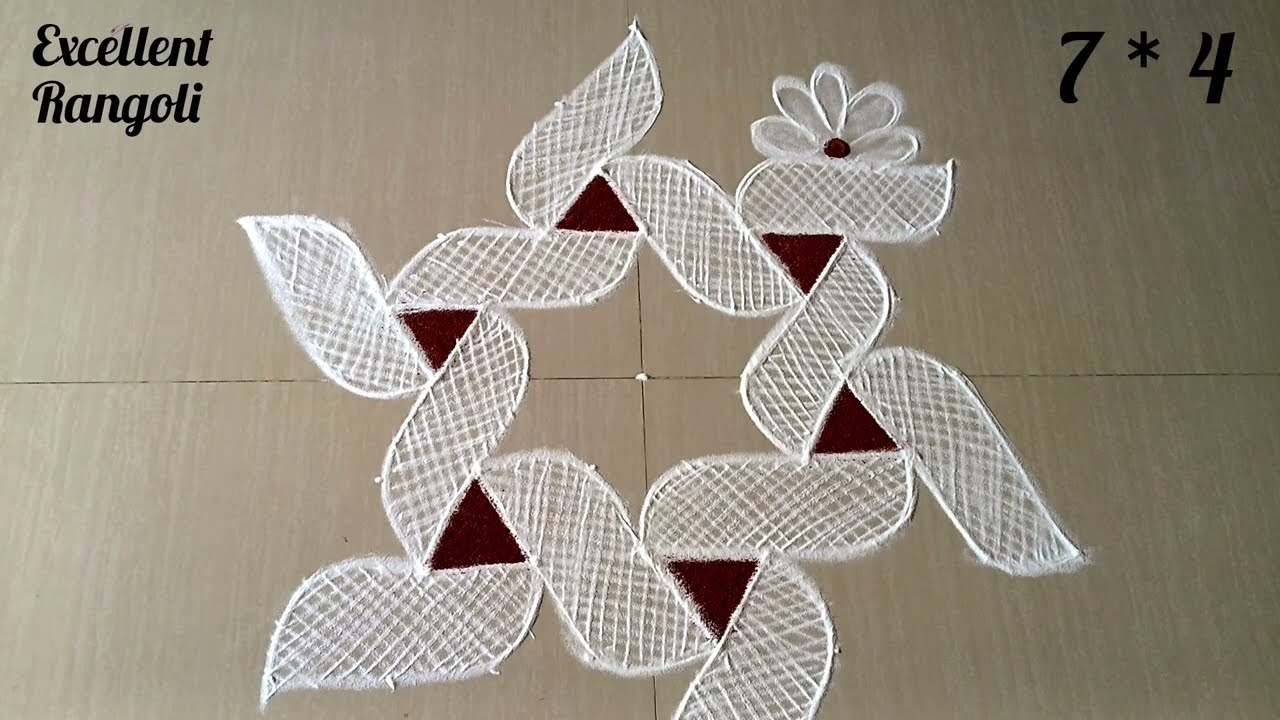 Aadi madha beautiful rangoli design #padikolam #traditional #viralvideo @Excellent Rangoli
