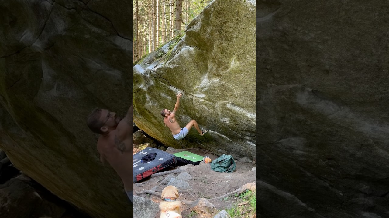 Shrek 7a - Valdaone #climbing #climb #arrampicata #boulder #bouldering