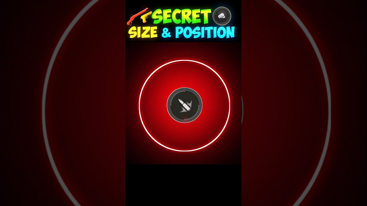 Perfect Fire Button Size in Free Fire 🔥 Best Fire Button Size in Free Fire