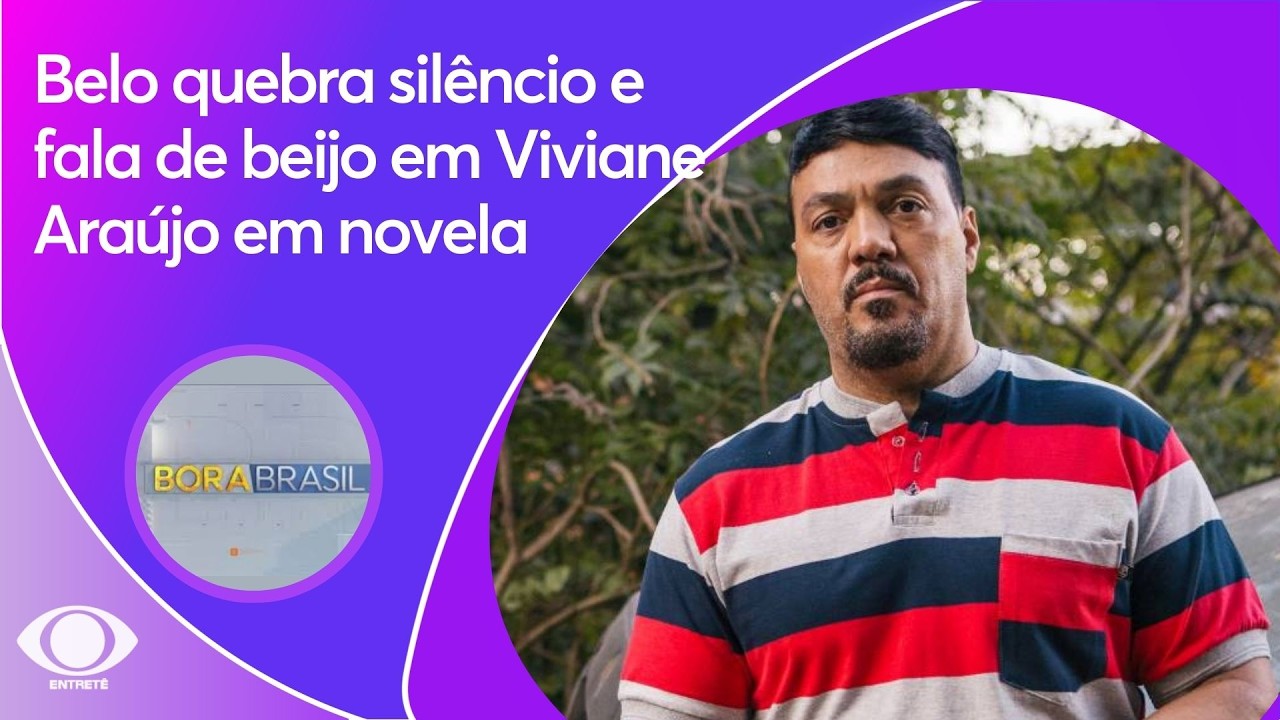 Belo quebra silêncio e fala de beijo em Viviane Araújo em novela