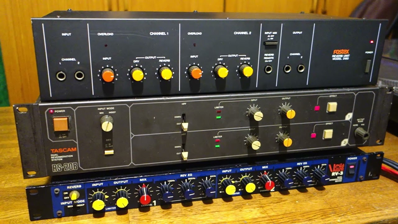 80's Spring Reverb Units Comparison 2