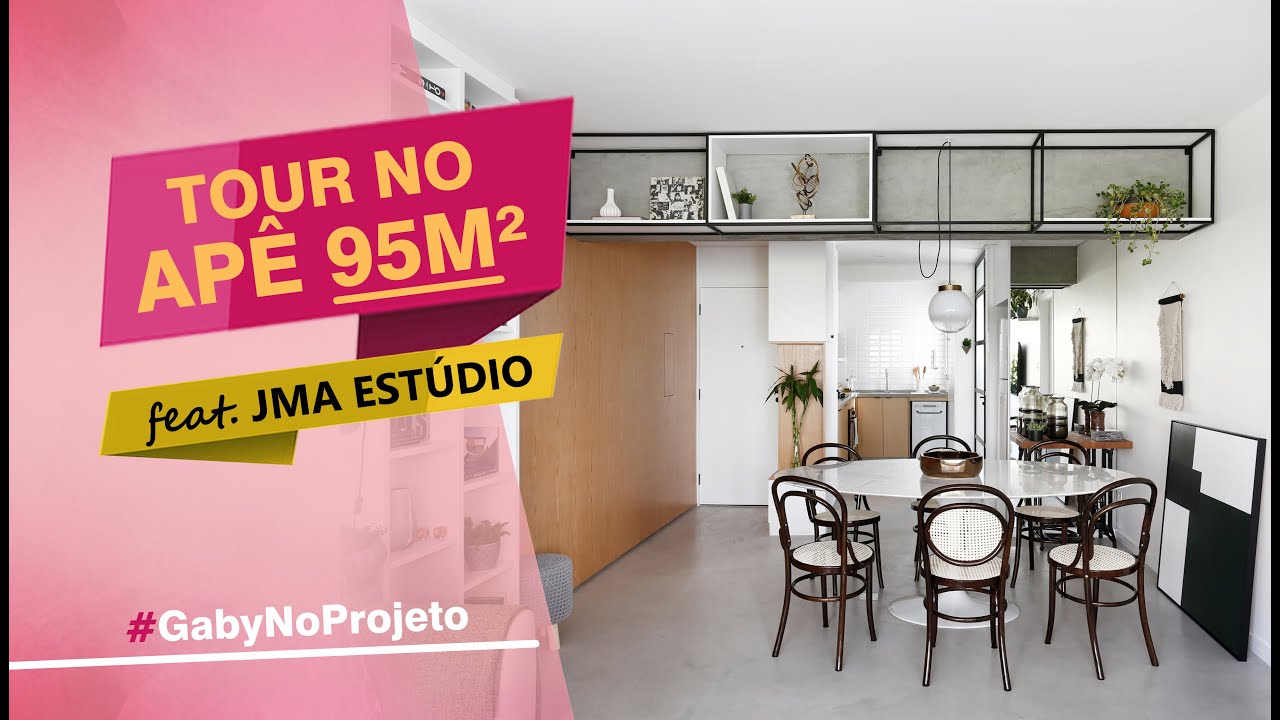 Tour pelo Apê 95 m² feat. JMA Estúdio #GabyNoProjeto | Gaby Garciia