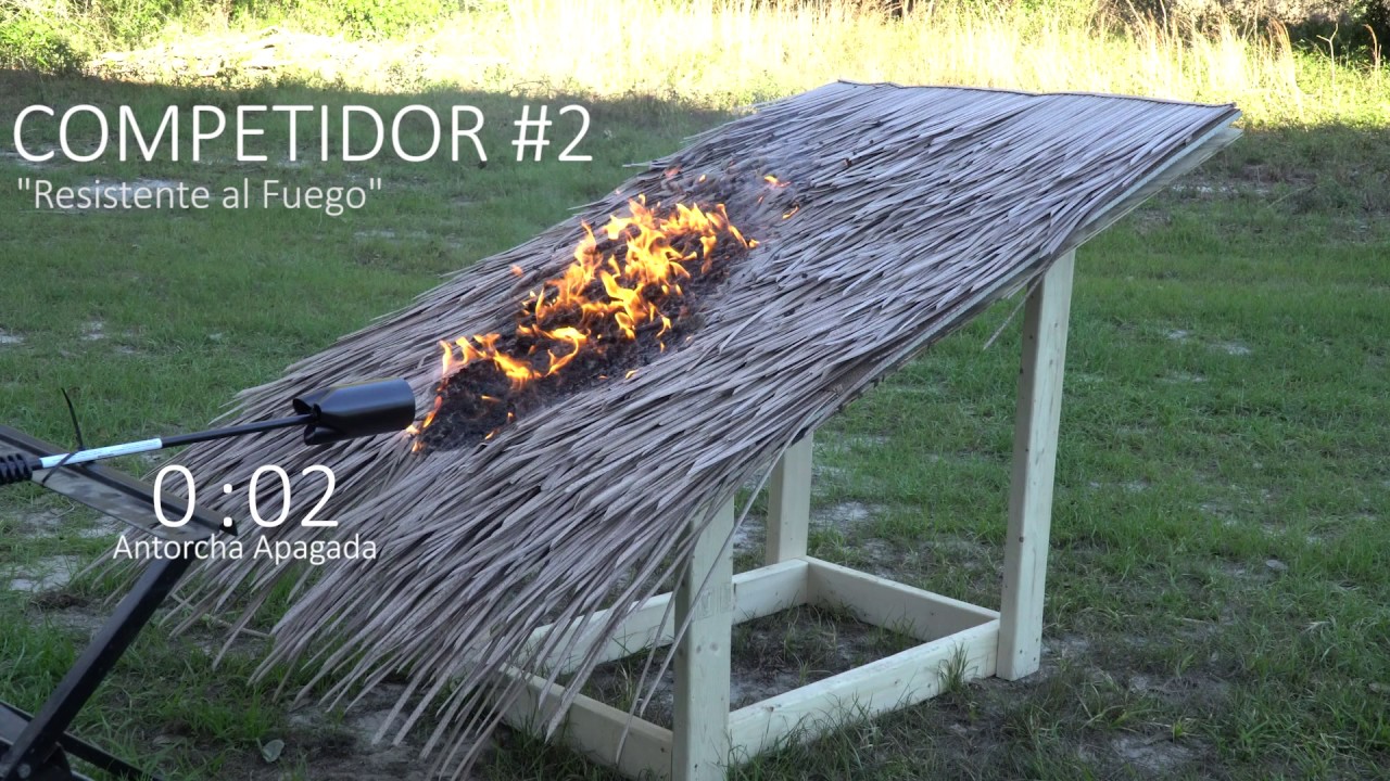 Endureed Palma Sintética - Prueba Comparativa de Fuego