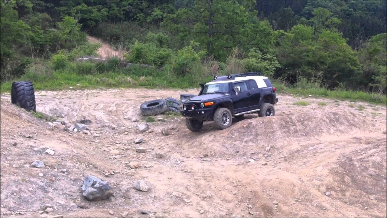 ハイブリッジ・トライアルランド　オフ.wmv　TOYOTA FJcruiser offroad