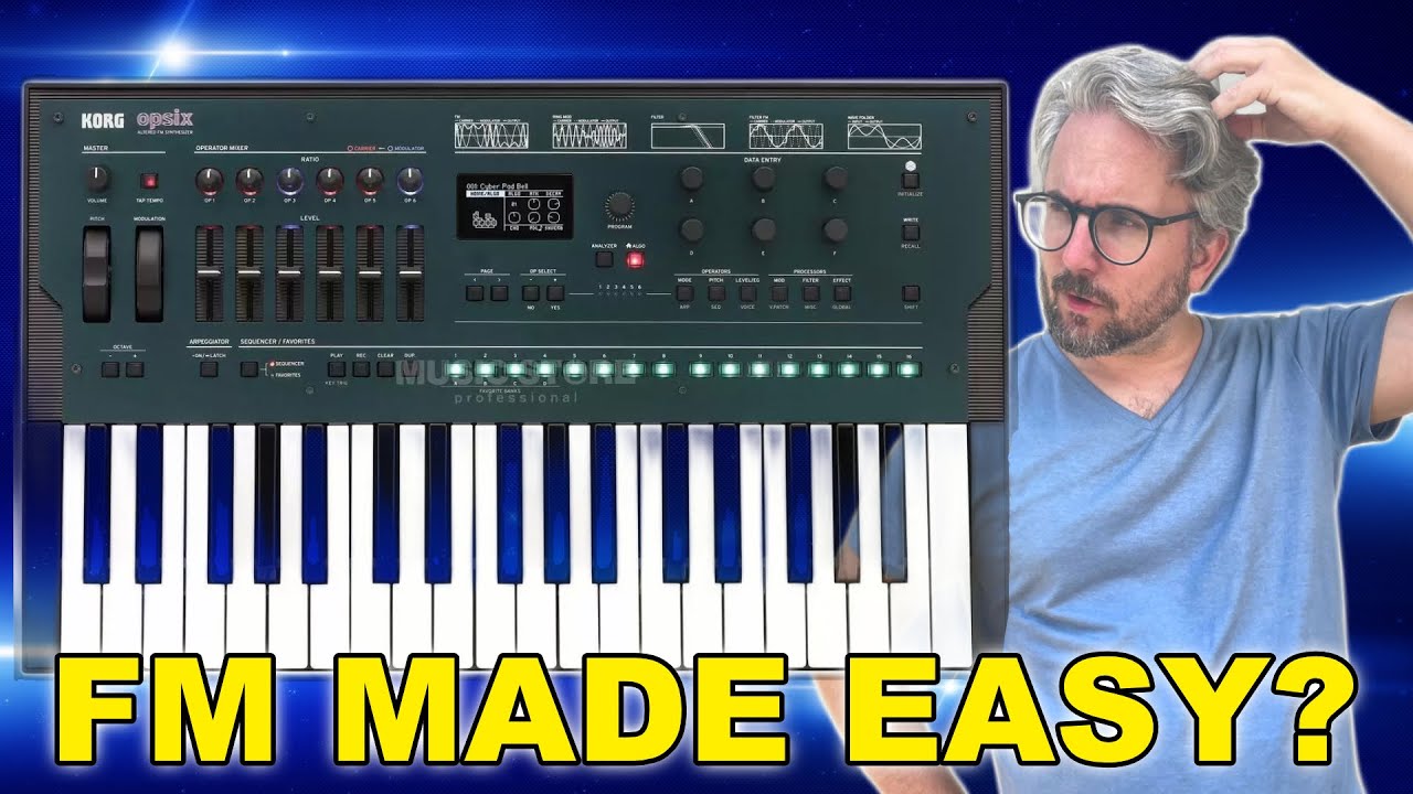 Korg OPsix Review & Beginner Tutorial // Easy to use FM synthesizer!
