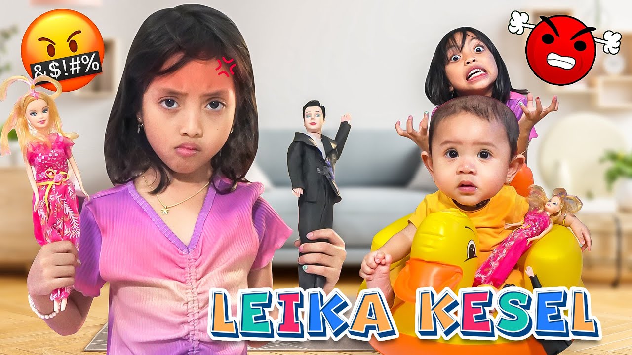LEIKA MARAHIN LEXIE LAGI 😱 LEIKA SEDIH MAINAN KESAYANGAN LEIKA DIRUSAK ADIK BAYI LEXIE