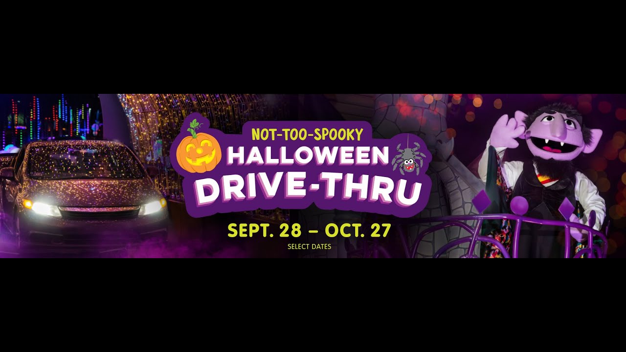 The NOT TOO SPOOKY HALLOWEEN DRIVE THRU At Sesame Place 2021