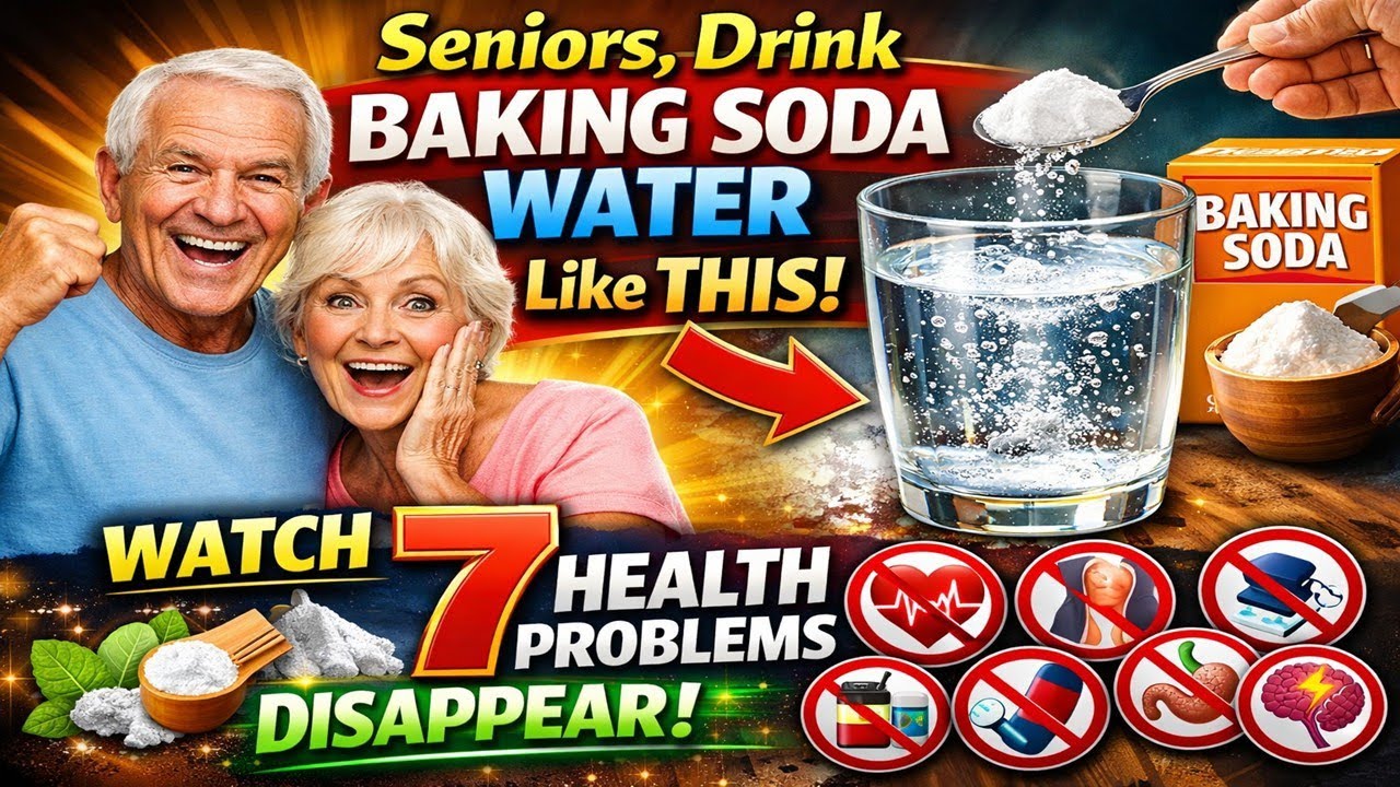 Seniors, Drink BAKING SODA WATER Like THIS and Watch 7 Health Problems Disappear! Senior Health Tips