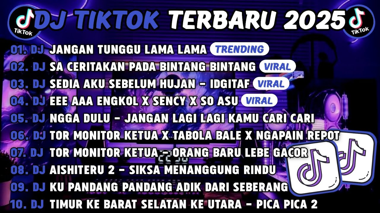 DJ TIKTOK TERBARU 2025🎵DJ JANGAN TUNGGU LAMA LAMA🎵DJ DA CERITAKAN PADA BINTANG BINTANG FULL ALBUM