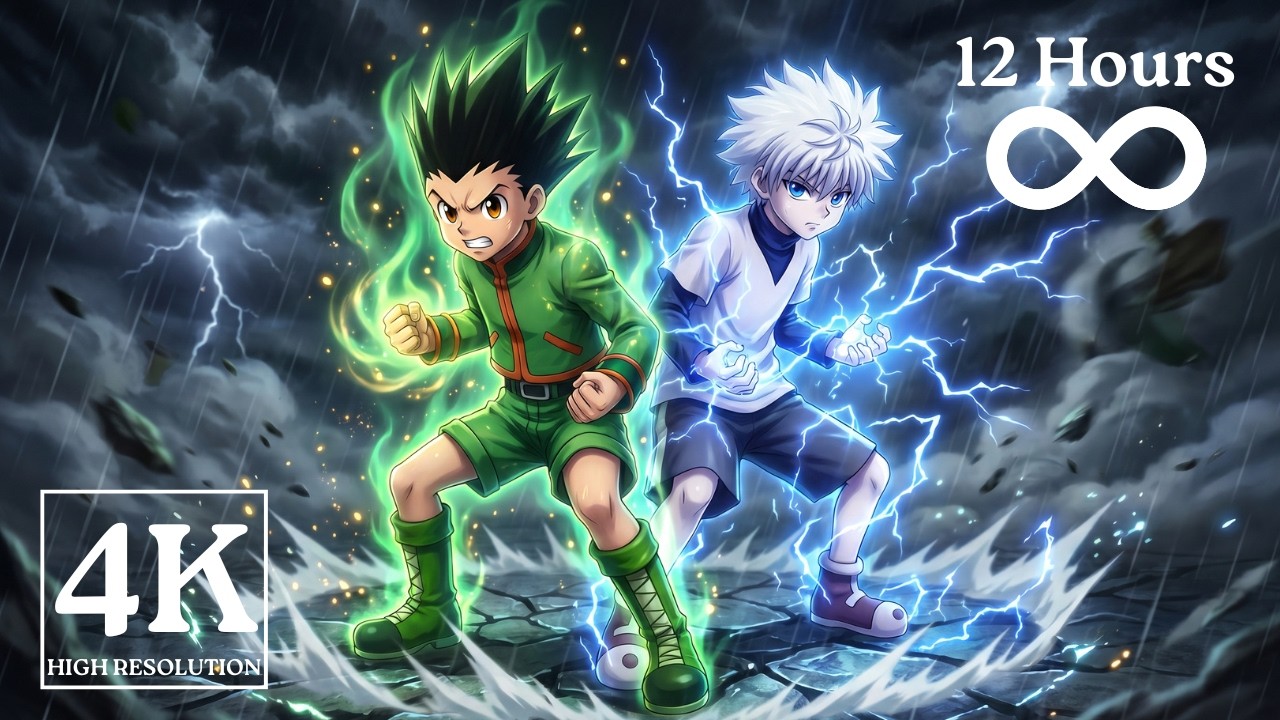 The Hunt Begins: High-Resolution Gon & Killua 4K Wallpaper | Best HxH Background for PC #gon #killua