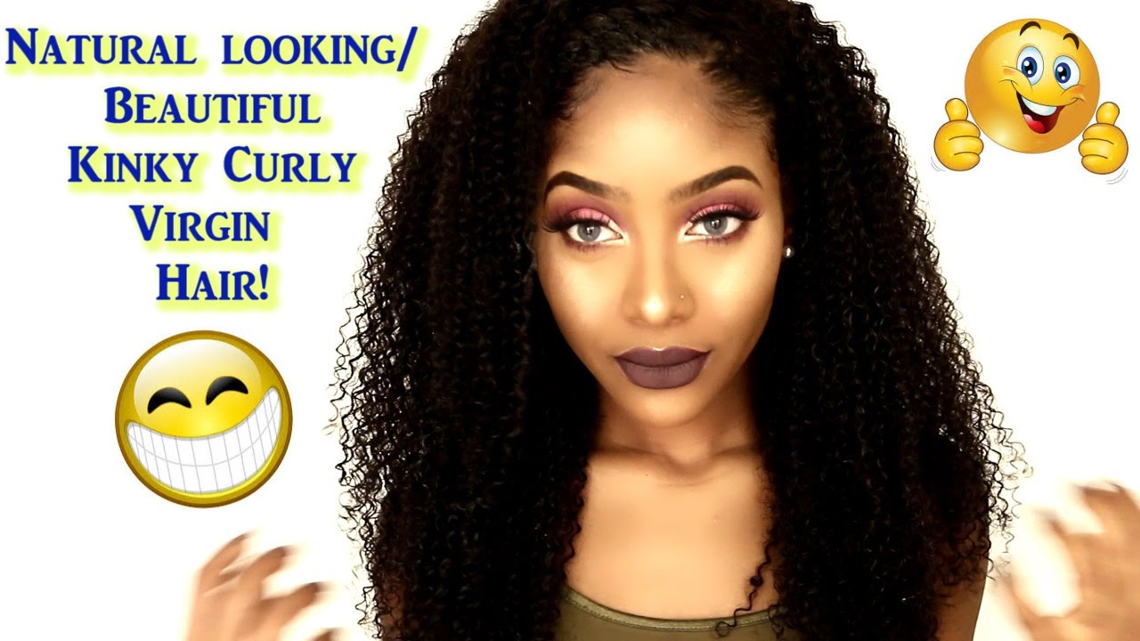 NATURAL LOOKING Kinky Curly Virgin Hair! | PETITE-SUE DIVINITII