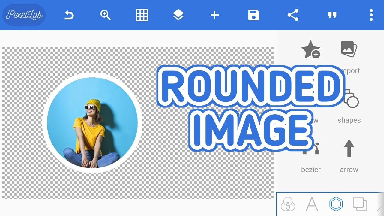How to make a Rounded Image in Pixellab