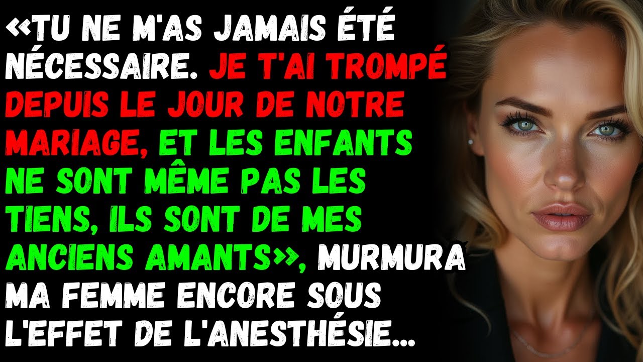 Après 15 ans de vie commune, la confession « accidentelle » de ma femme m'a laissé sans voix.