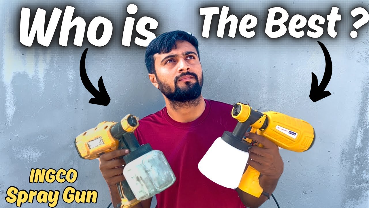 INGCO Electric Spray Gun VS ASIAN PAINTS Paint Sprayer | Who is the Best Electric Spray Gun