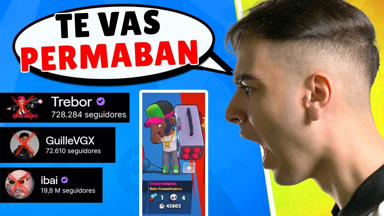 UN ESPAÑOL ME FASTIDIA EL DIRECTO TRAS SNIPEAR 5 VECES Y LE BANEO DE TODOS LOS CANALES DE BRAWL !!😡