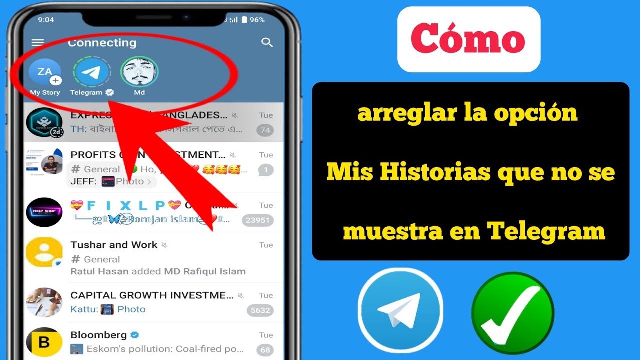 C&oacute;mo arreglar la opci&oacute;n Mis Historias que no se muestra en Telegram 2024