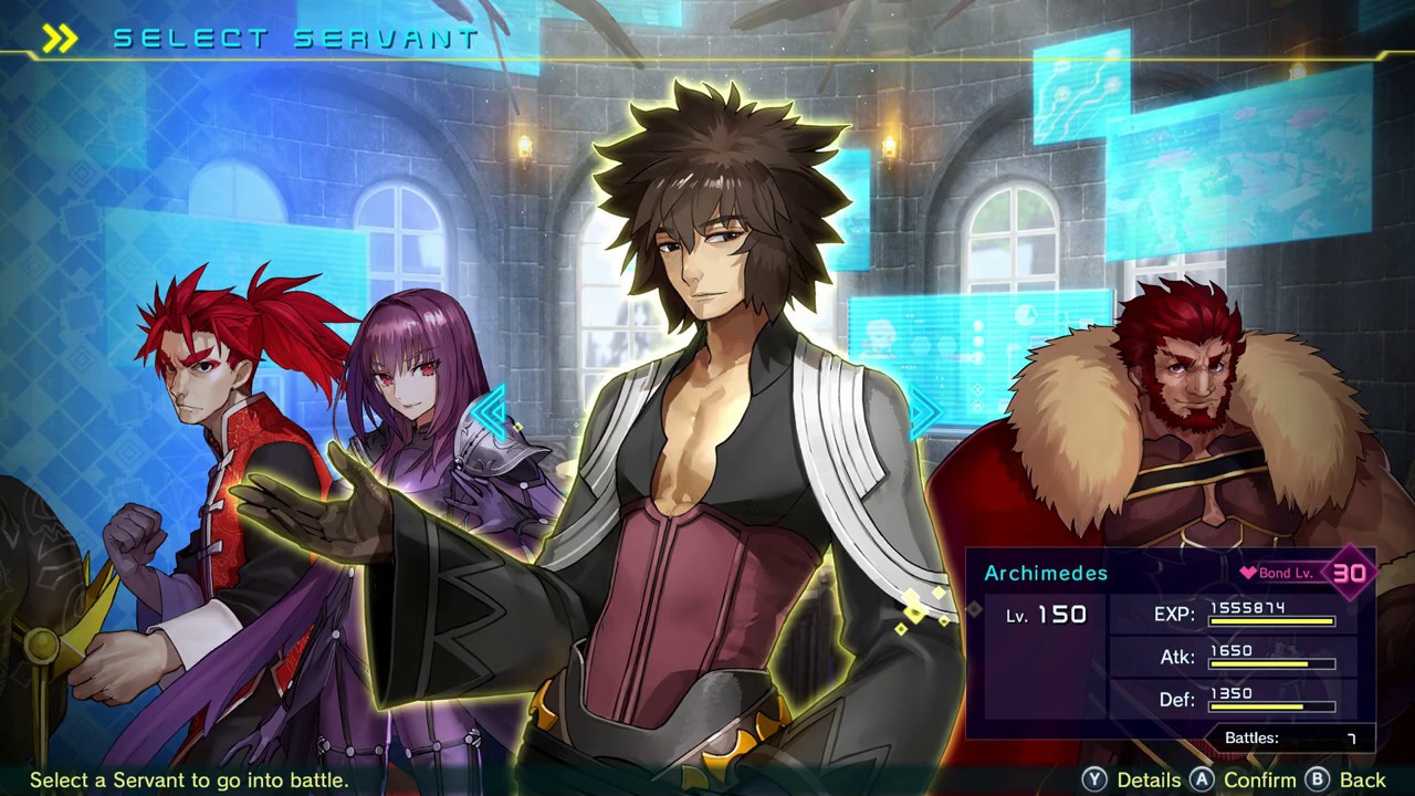 Fate/EXTELLA Link: Archimedes - Standard Max Level Build