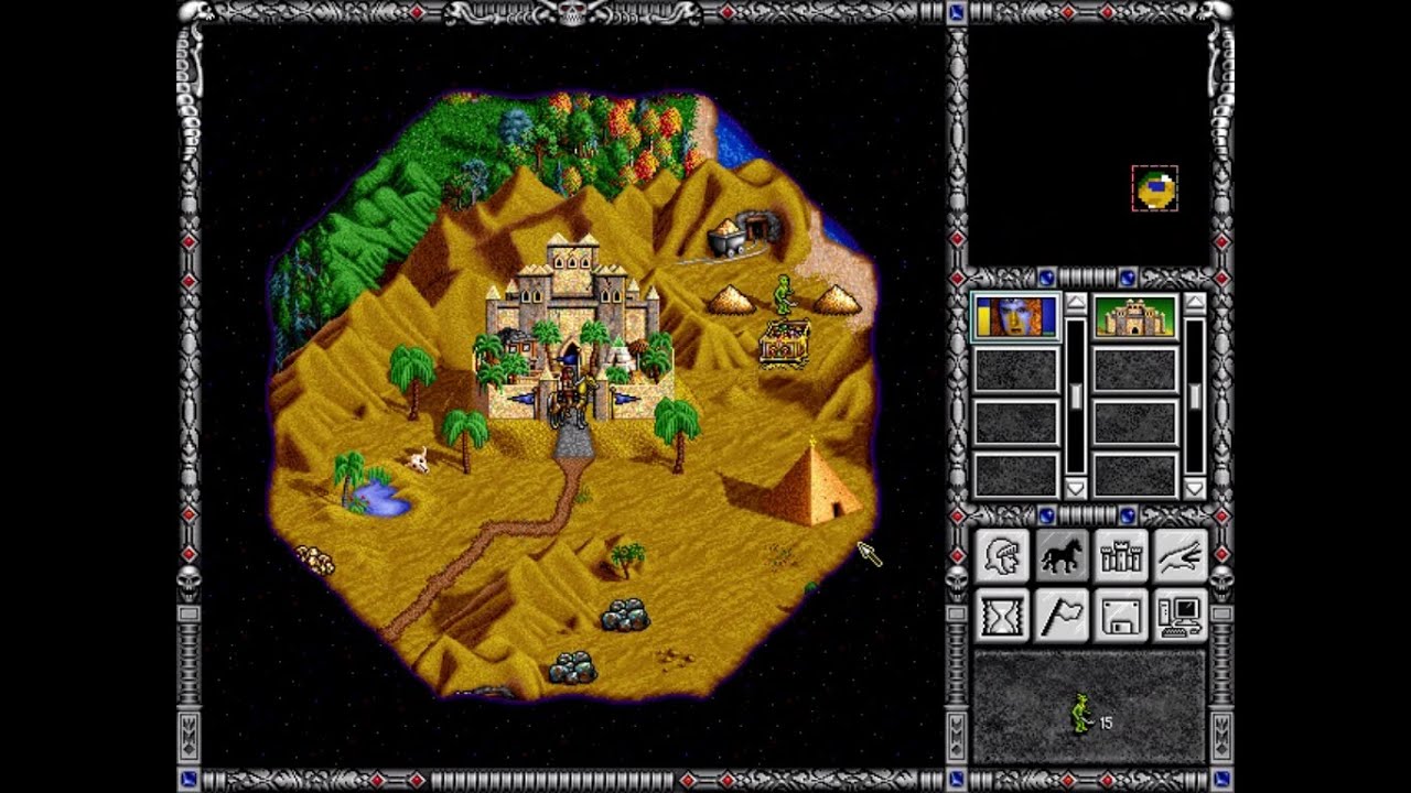 HOMM2 -  Pyramid - Impossible Mode (done in 42 days) - A strategy to win (almost) every time