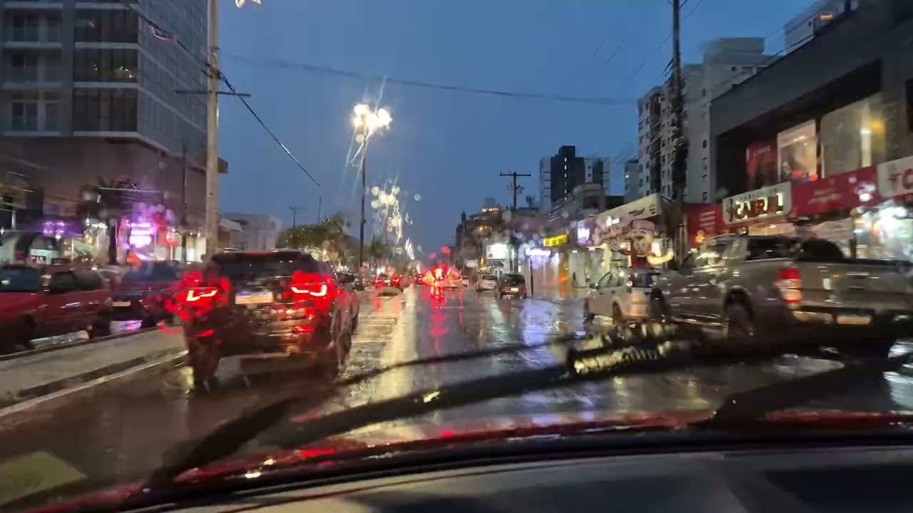 Chuva no final do dia em Capão da Canoa ao vivo 