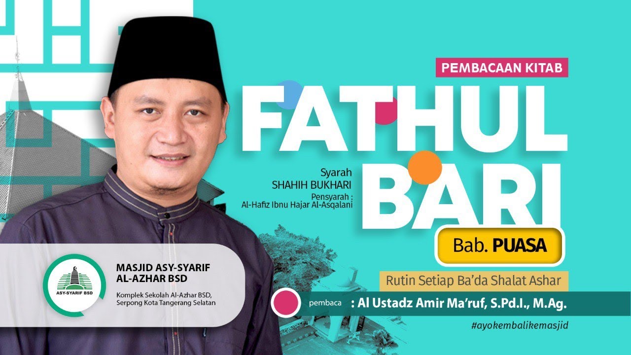 🇮🇩 🇵🇸 PUASA DIHARI JUMAT (Kitab Fathul Bari - 26) Kajian Ashar - AL USTADZ AMIR MARUF, M. Ag.