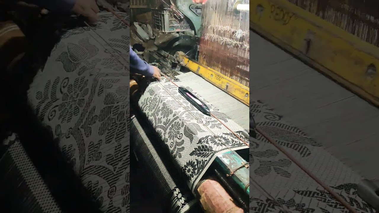 best quality Jamdani chador making power loom Tangail textile industry Bangladesh.