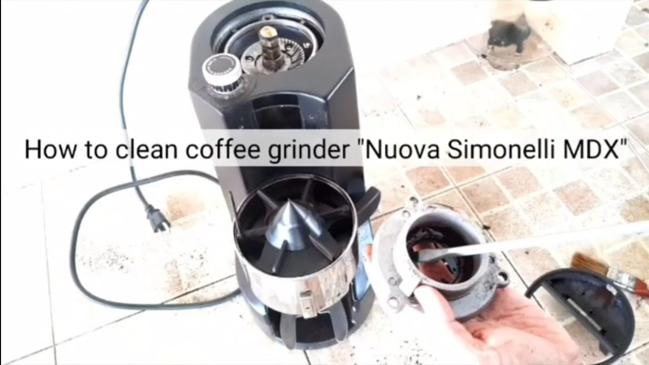 How to clean coffee grinder NUOVA SIMONELLI MDX วิธีทำความสะอาดเครื่องบดเมล็ดกาแฟ
