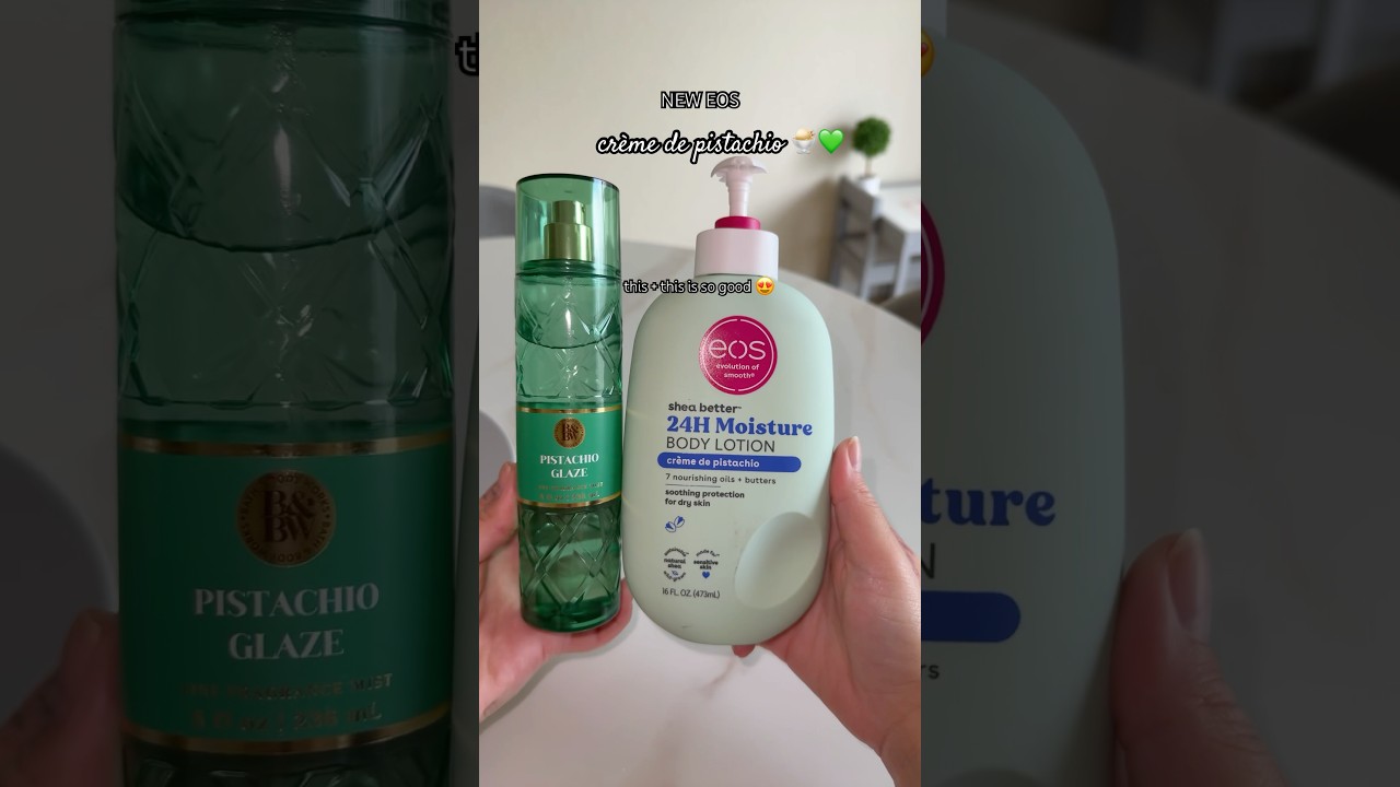 new eos crème de pistachio 🍨💚 