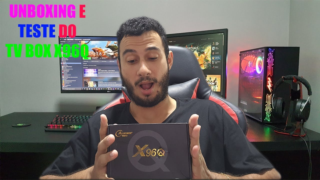 UNBOXING E TESTE DO TV BOX X96Q