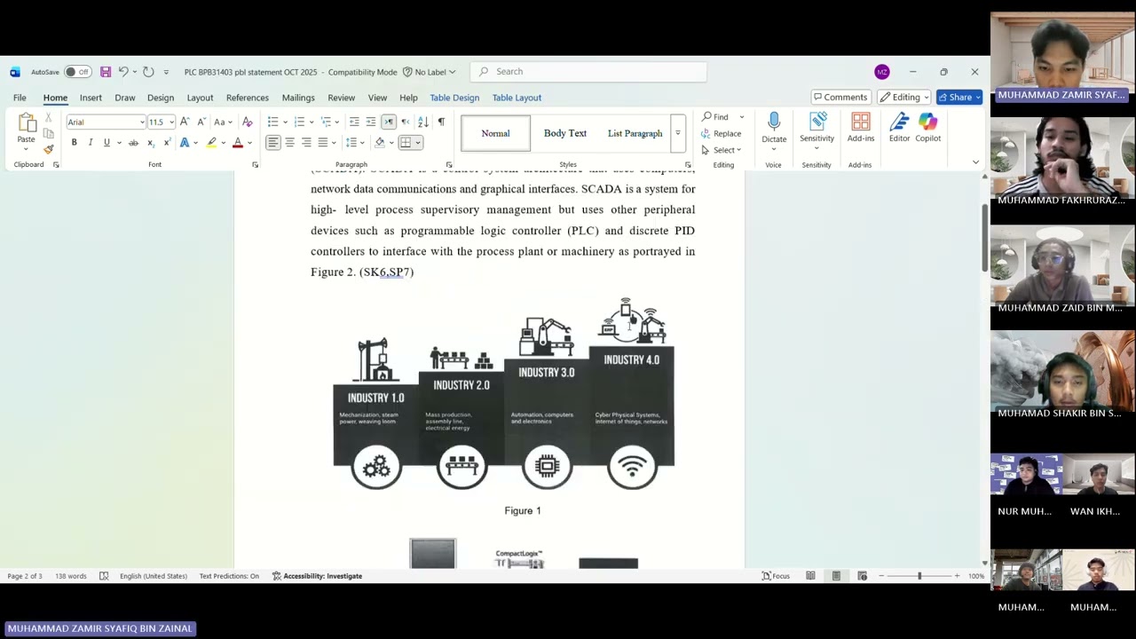 First meeting PLC PBL