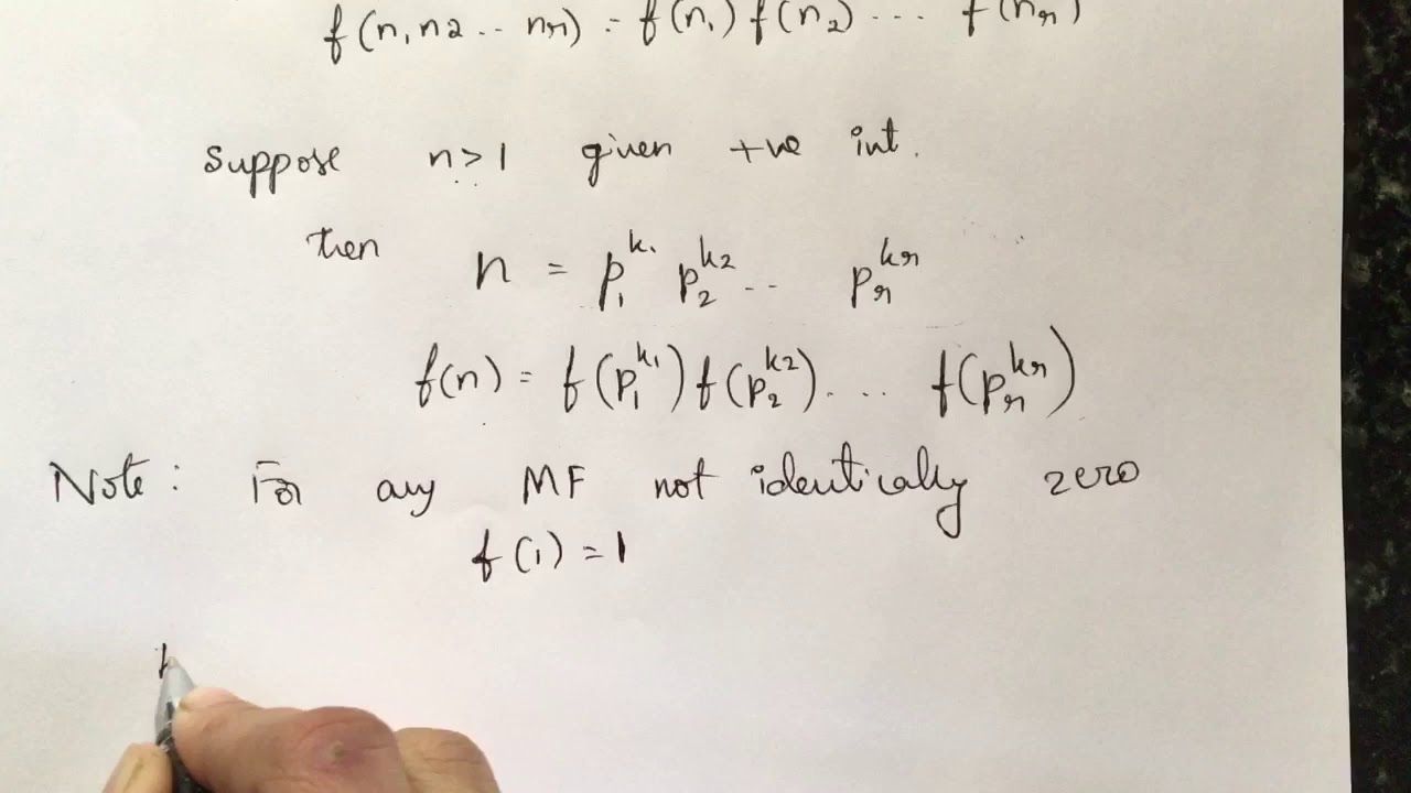 Multiplicative function
