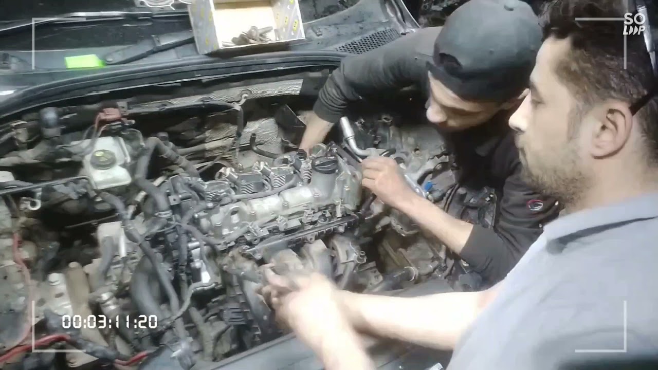 How to repair the engine head A7 skoda   اصلاح وش سلندر اسكودا