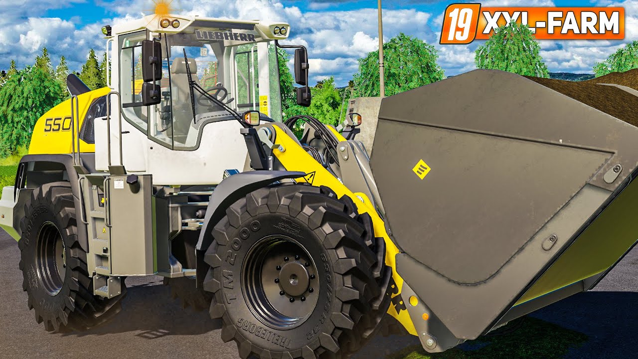 LS19 XXL Farm 2 #45: Endlich: Neuer LIEBHERR 550 Xpower-Radlader f&uuml;r die BGA! | FARMING SIMULATOR