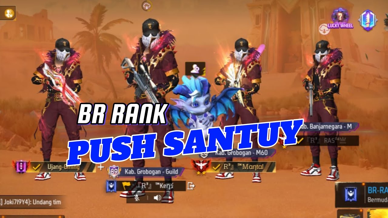 LIVE FF NGABUBURIT PUSH RANK SANTUY #Day16