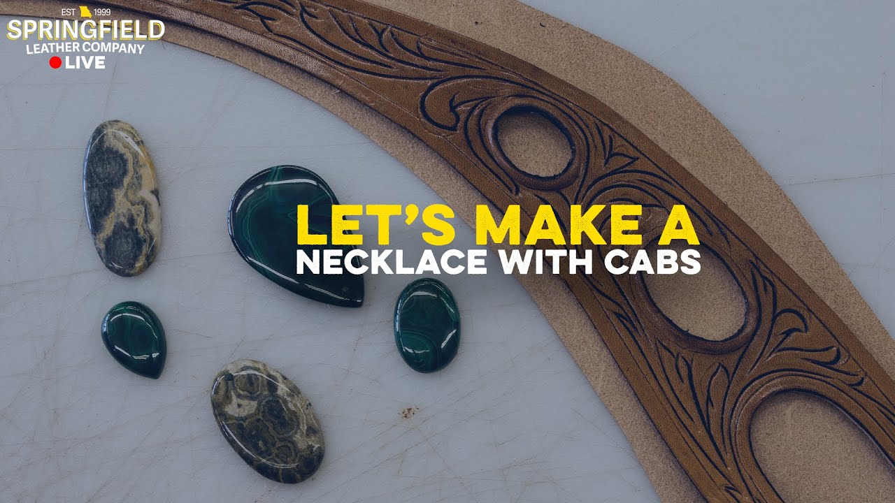 🔴 Liz & Denny Make A Leather Necklace with Cab Inlays