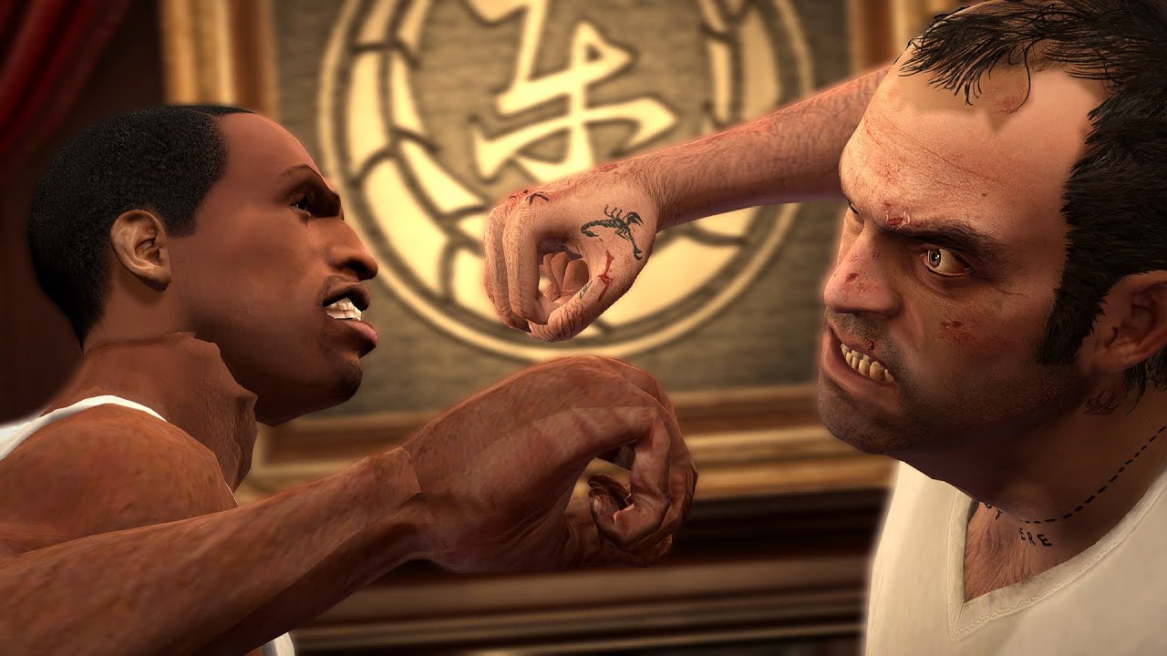 Trevor Philips VS Carl Johnson  - Legendary Boss fight  - GTA 5