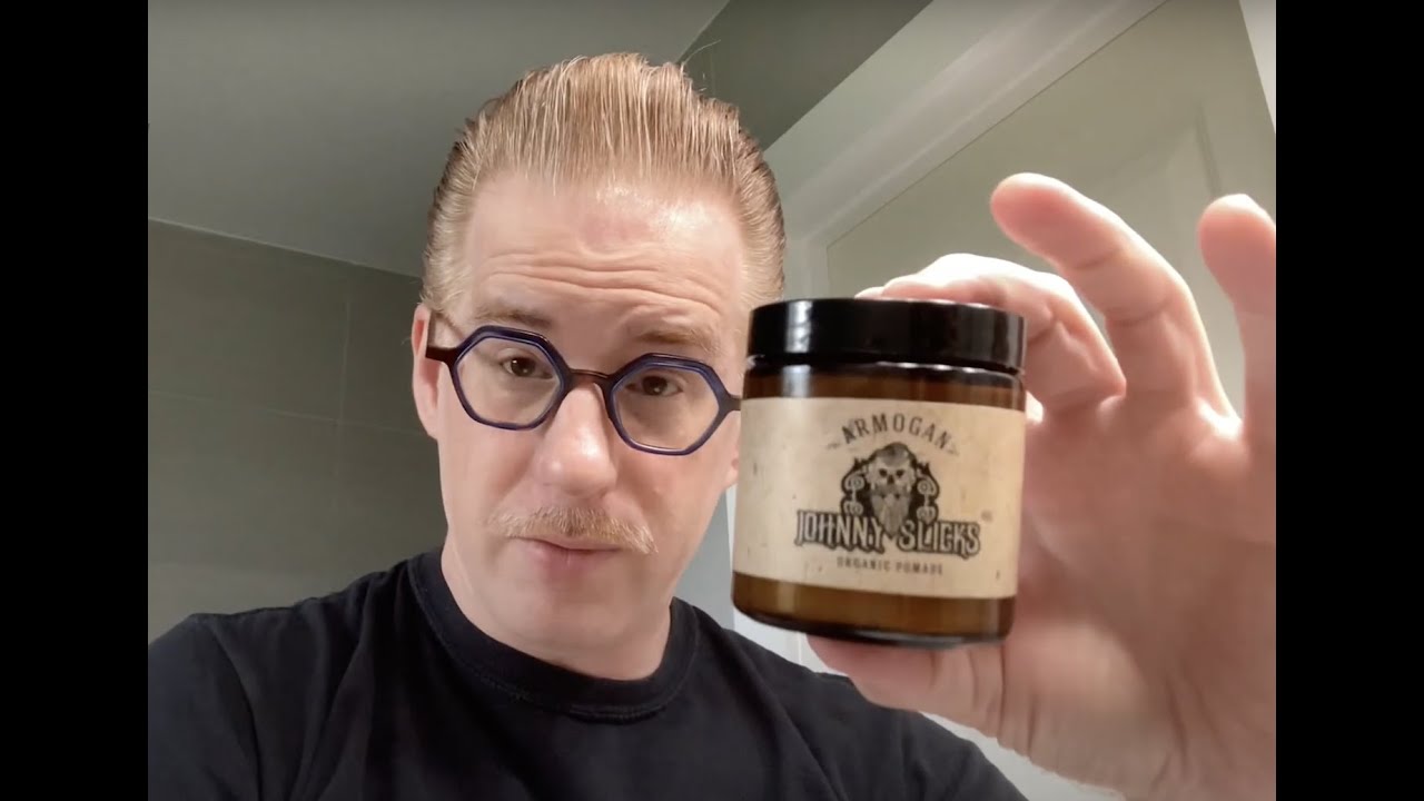 Johnny Slicks Armogan organic oil-based pomade review - my most expensive pomade ever!