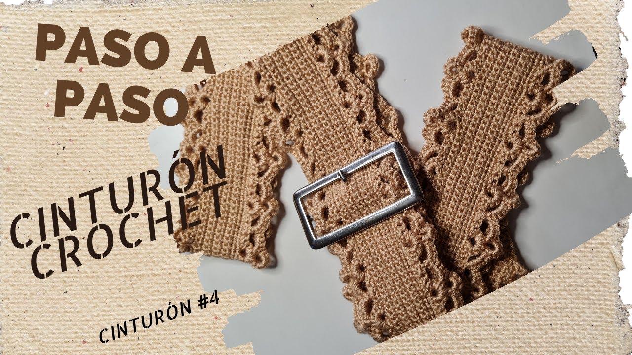 Cinturón crochet paso a paso #4