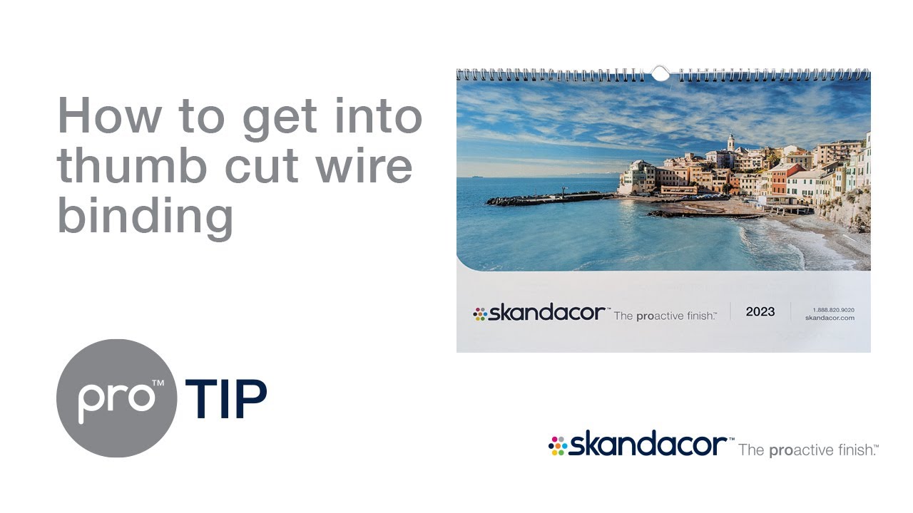 proTIP #46: How to get into thumb cut calendar binding