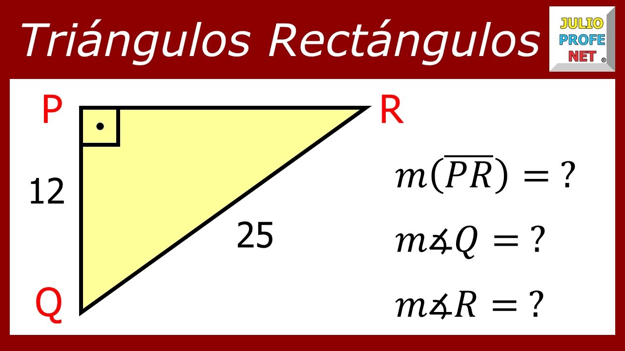 Solución de triángulos rectángulos