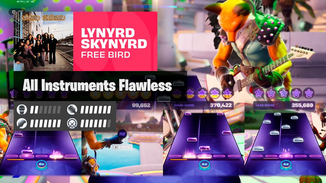 "Free Bird" - Lynyrd Skynyrd | All Instruments Flawless | Fortnite Festival