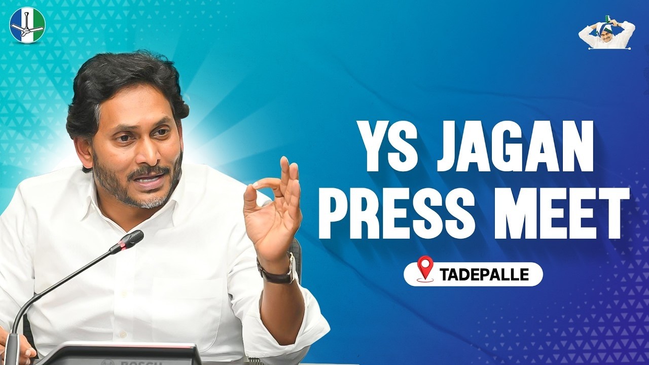 LIVE: Former Chief Minister Sri YS Jagan Mohan Reddy Addresses the Media | Tadepalli Central Office