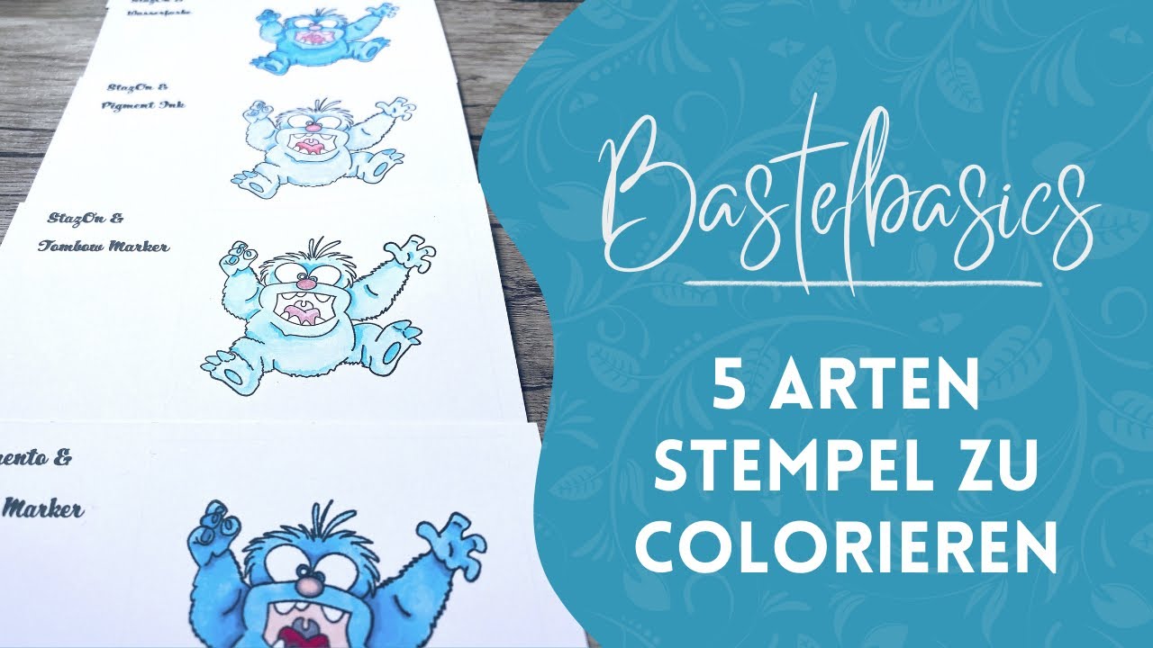 Bastel Basics - 5 einfache Arten Stempel zu colorieren