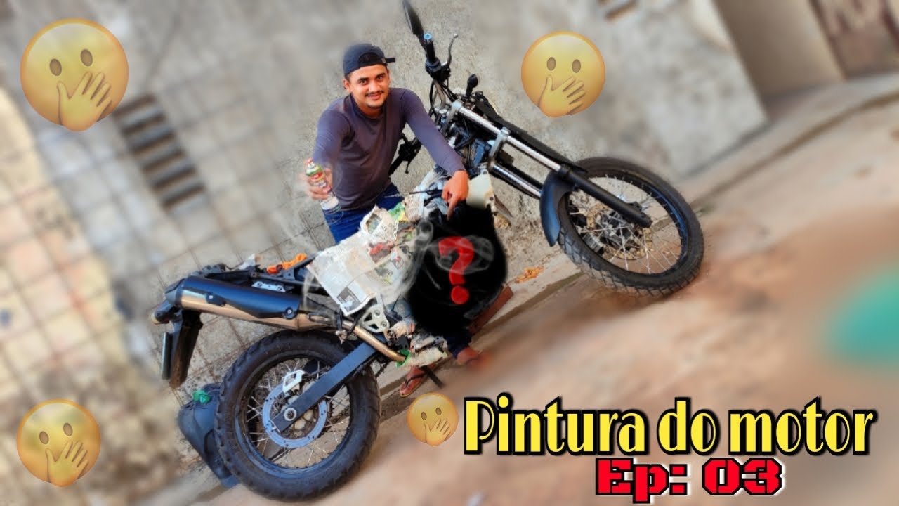 PINTEI O MOTOR DA XT660 COM TINTA SPRAY AUTOMOTIVA*episódio 03*